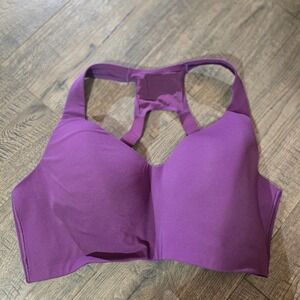Chantelle Norah Comfort Wireless Bra Purple Racerback T-Back Size Large